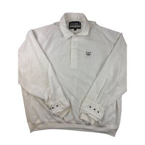 Zero Restrictions Men's 1/4 Snap Jacket White Golf Sherwood Country Club Size XL